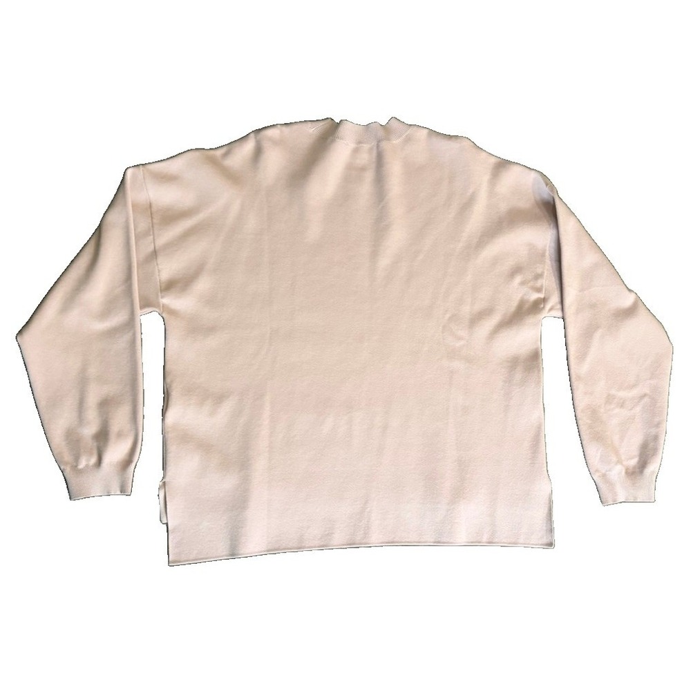Ted Baker London Womens Size 2 S Pink LOVE Graphic Knit Sweater Pullover - Picture 2 of 3